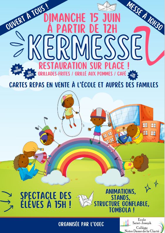 affiche kermesse 2025